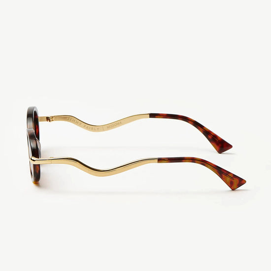 Jimmy Fairly Elvissa Oval Sunglasses | 18k Gold Plated/Brown Sunglasses Missoma 
