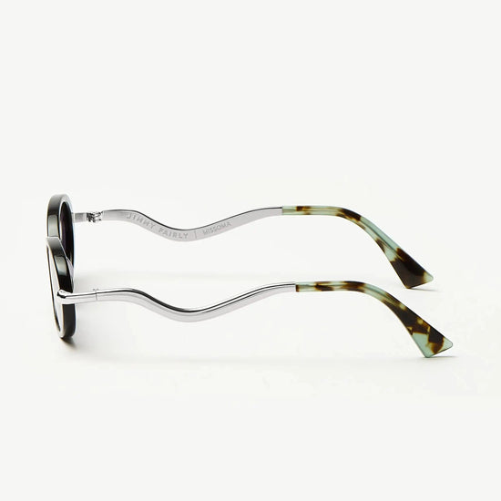 Jimmy Fairly Elvissa Oval Sunglasses | /Black Sunglasses Missoma 