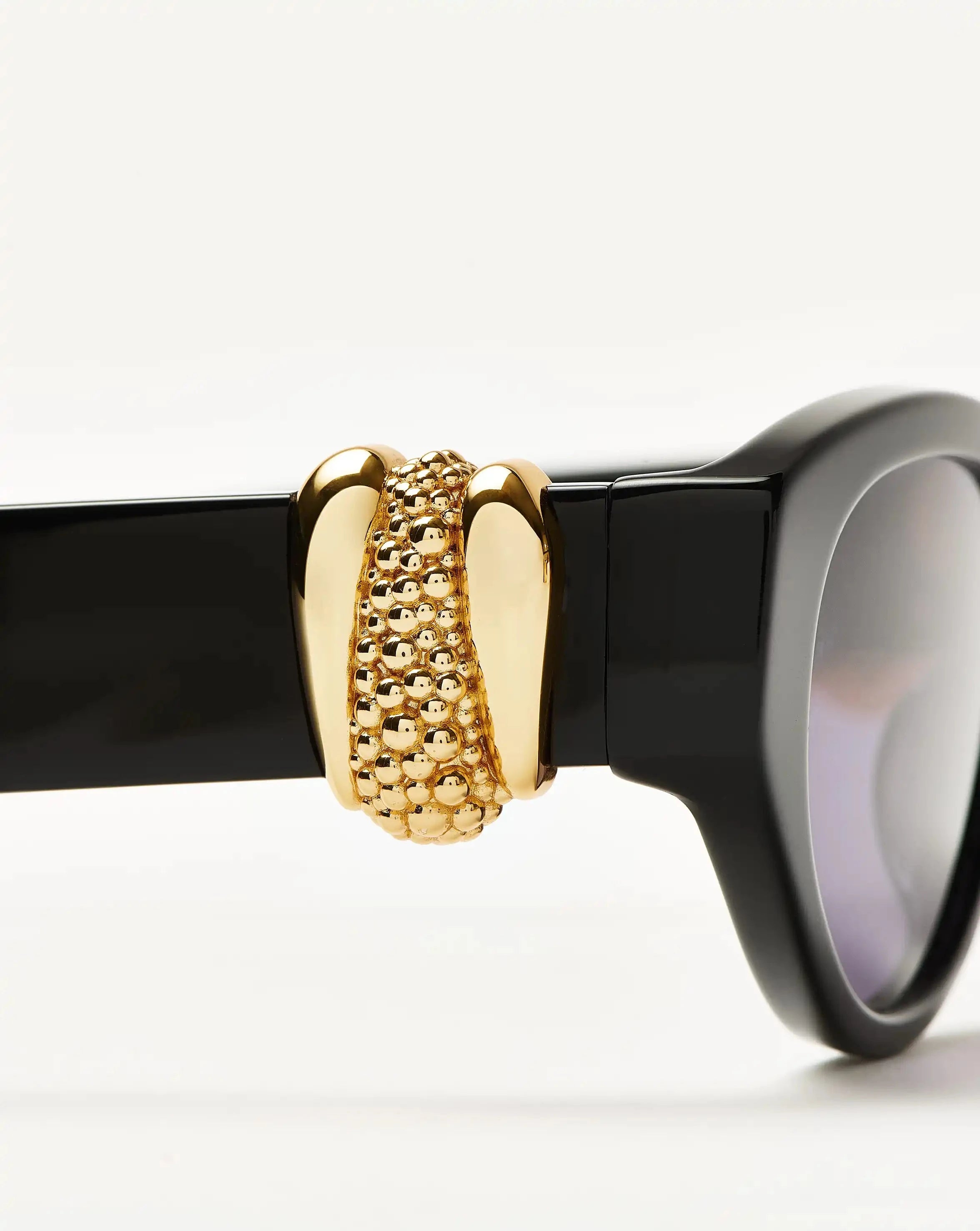 Jimmy Fairly Melissa Cat-Eye Sunglasses | 18k Gold Plated/Black Sunglasses Missoma 