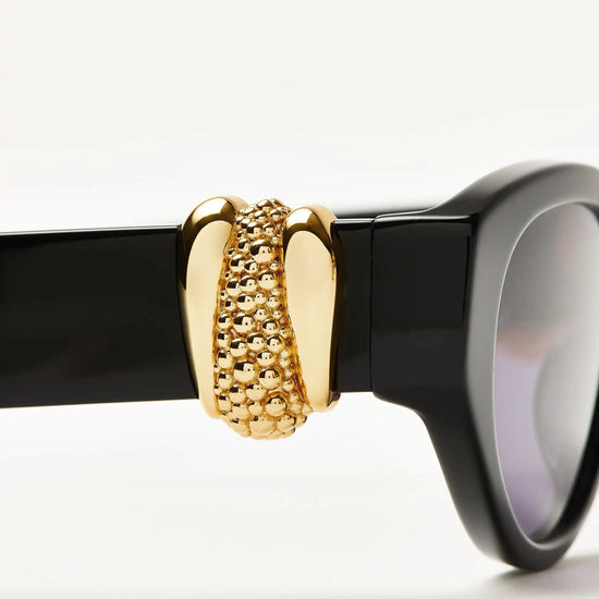 Jimmy Fairly Melissa Cat-Eye Sunglasses | 18k Gold Plated/Black Sunglasses Missoma 