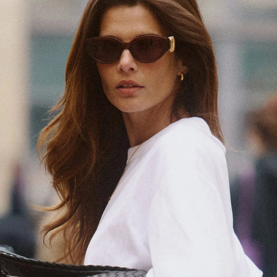 Jimmy Fairly Melissa Cat-Eye Sunglasses | 18k Gold Plated/Brown Sunglasses Missoma 