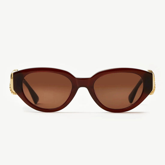 Jimmy Fairly Melissa Cat-Eye Sunglasses | 18k Gold Plated/Brown Sunglasses Missoma 