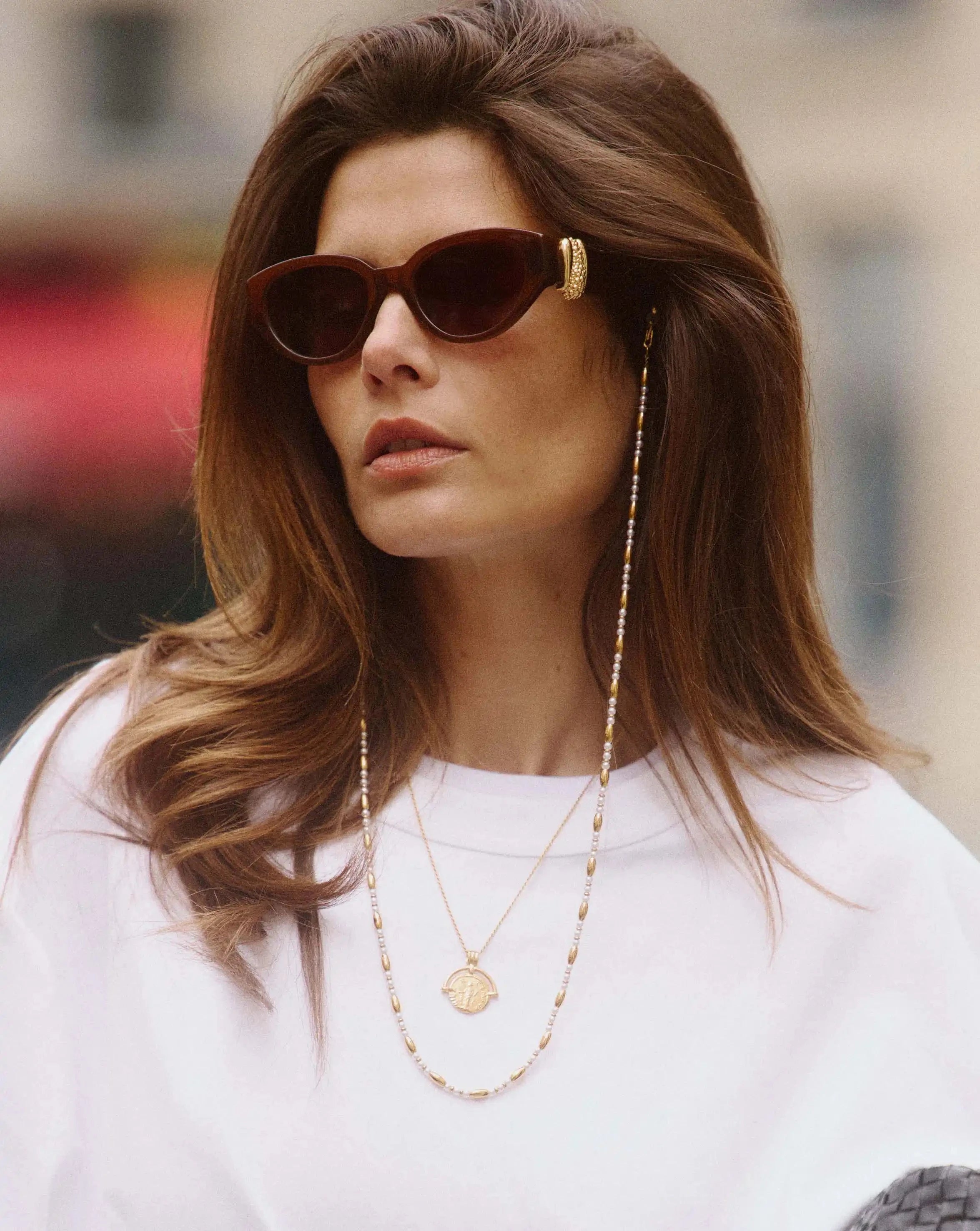 Jimmy Fairly Melissa Cat-Eye Sunglasses | 18k Gold Plated/Brown Sunglasses Missoma 