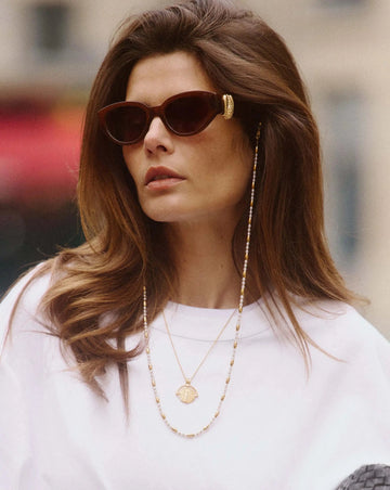 Jimmy Fairly Melissa Cat-Eye Sunglasses | 18k Gold Plated/Brown Sunglasses Missoma 