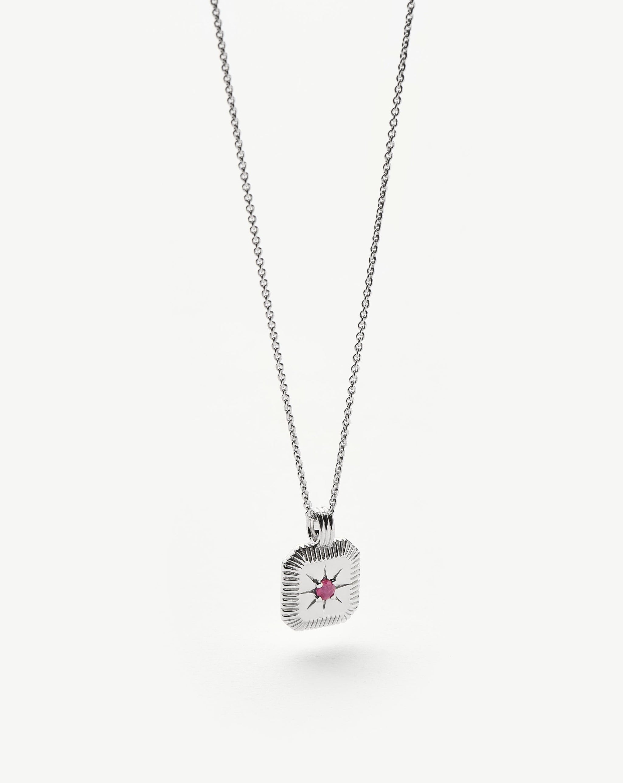 July Birthstone Pendant Necklace | Ruby/July Necklaces Missoma 