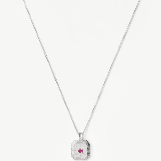 July Birthstone Pendant Necklace | Ruby/July Necklaces Missoma 