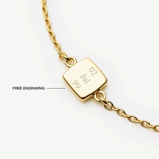 July Birthstone Slider Bracelet | 18k Gold Plated/Ruby Bracelets Missoma 