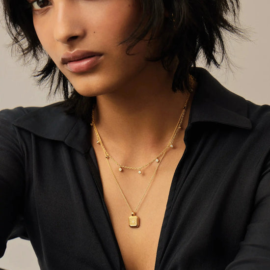 June Birthstone Pendant Necklace | 18k Gold Vermeil/Rainbow Moonstone Necklaces Missoma 