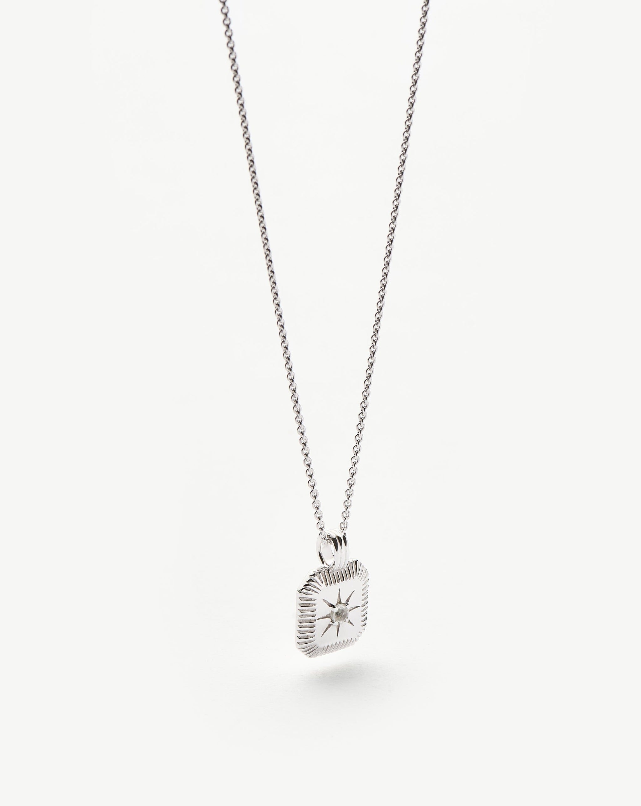 June Birthstone Pendant Necklace | Rainbow Moonstone/June Necklaces Missoma 