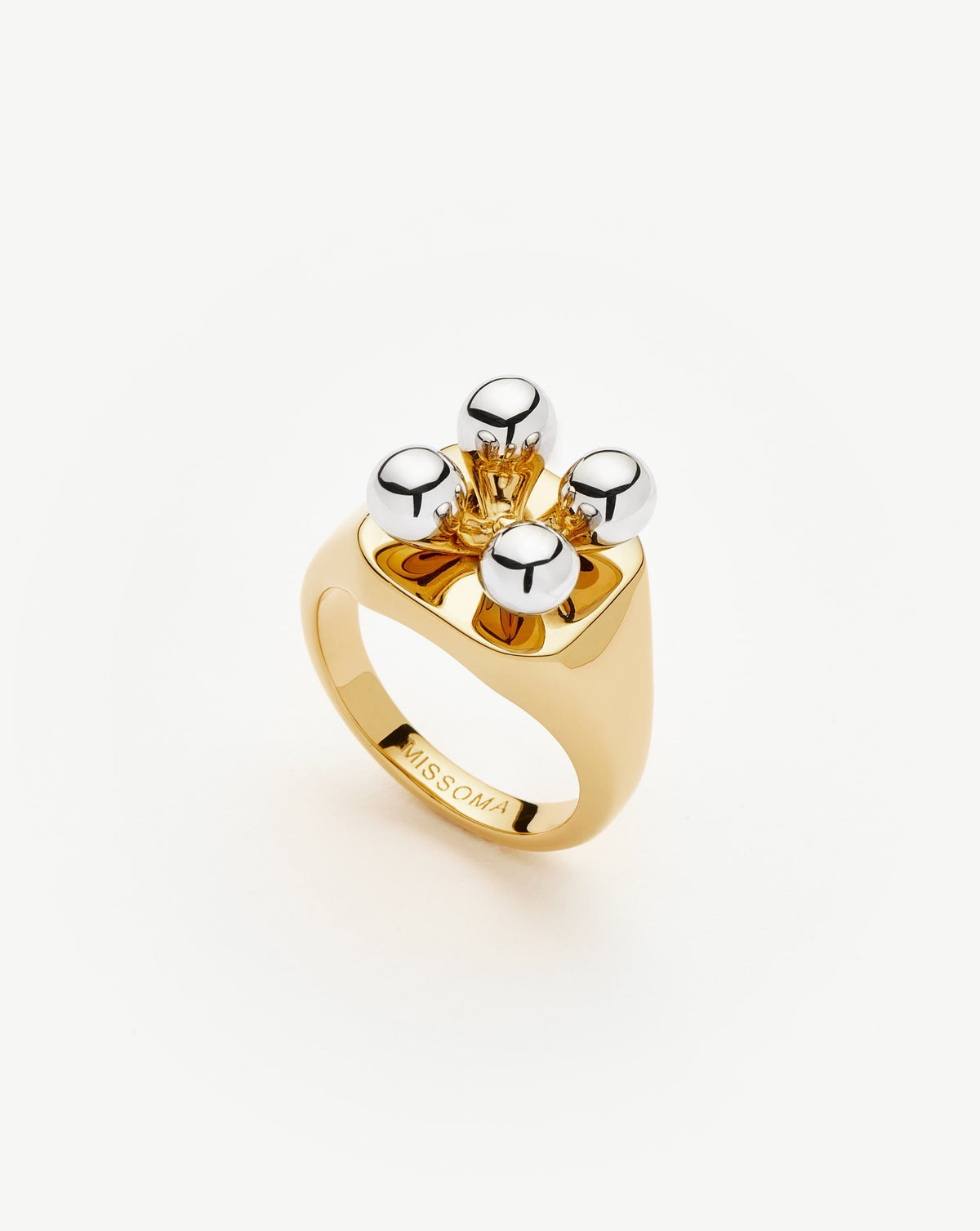 Missoni Kinetic Atom Spinning Signet Ring