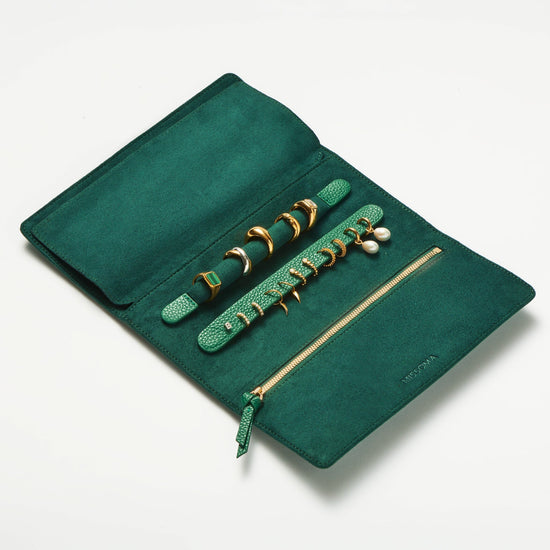 Leather Jewelry Roll | Malachite Green Accessories Missoma 