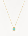 Missoma amazonite gold lena charm necklace Clearance