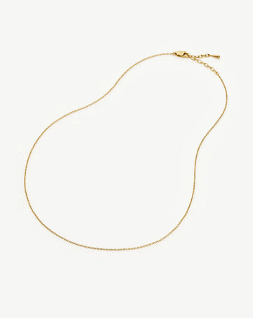 Long Trace Chain Necklace | 18k Gold Plated Necklaces Missoma 