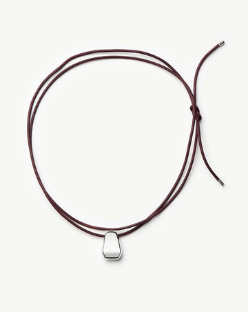 Lucy Williams Arco Cord Necklace | Silver Plated Necklaces Missoma 