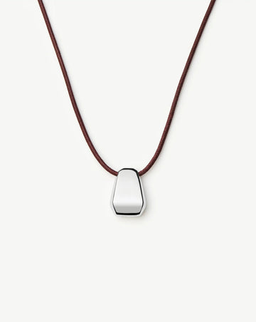 Lucy Williams Arco Cord Necklace | Silver Plated Necklaces Missoma 