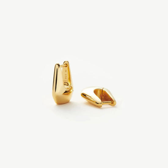 Lucy Williams Arco Small Hoop Earrings | 18k Gold Vermeil Earrings Missoma 