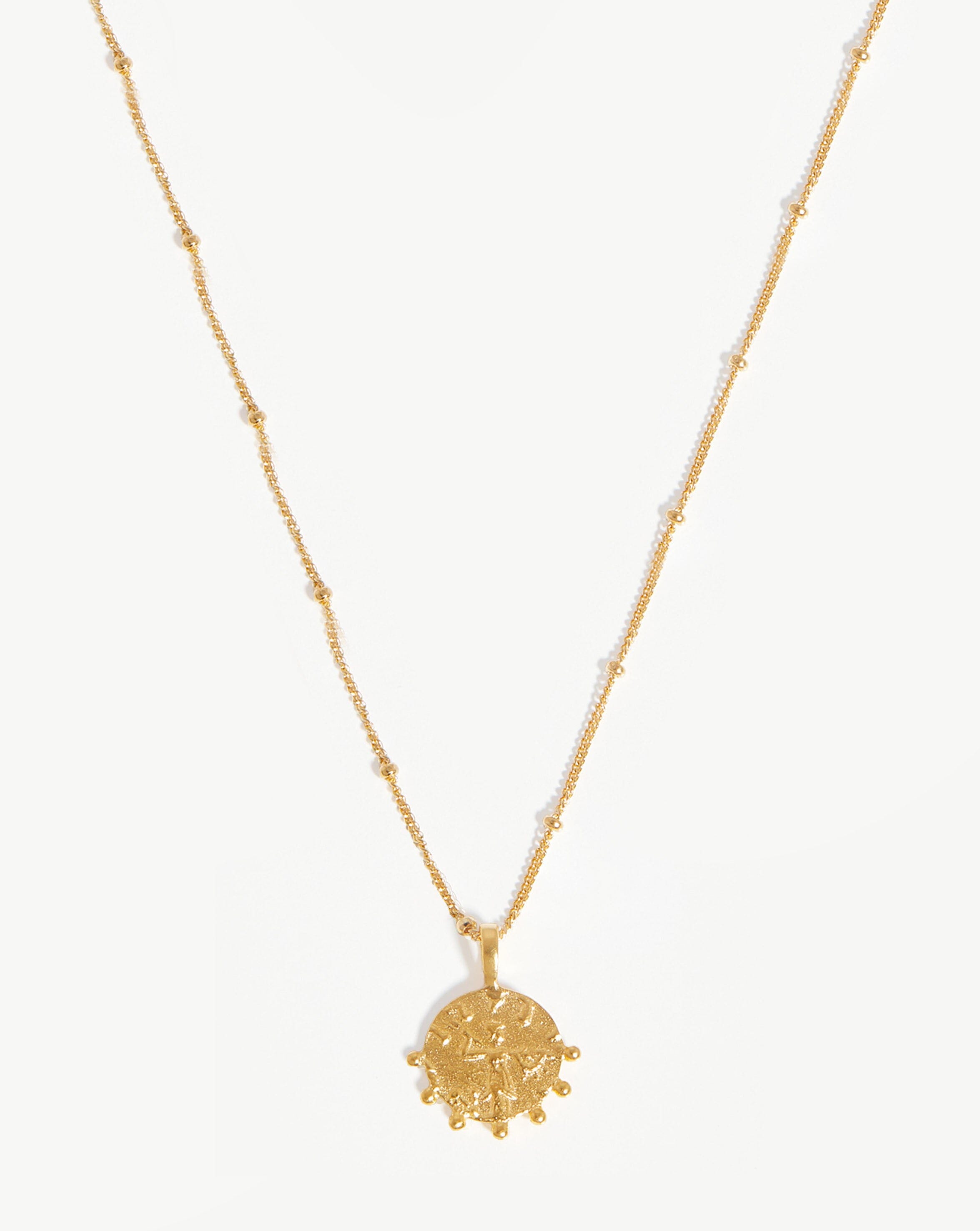 Lucy Williams Beaded Coin Necklace | 18ct Gold Plated Vermeil Necklaces Missoma 