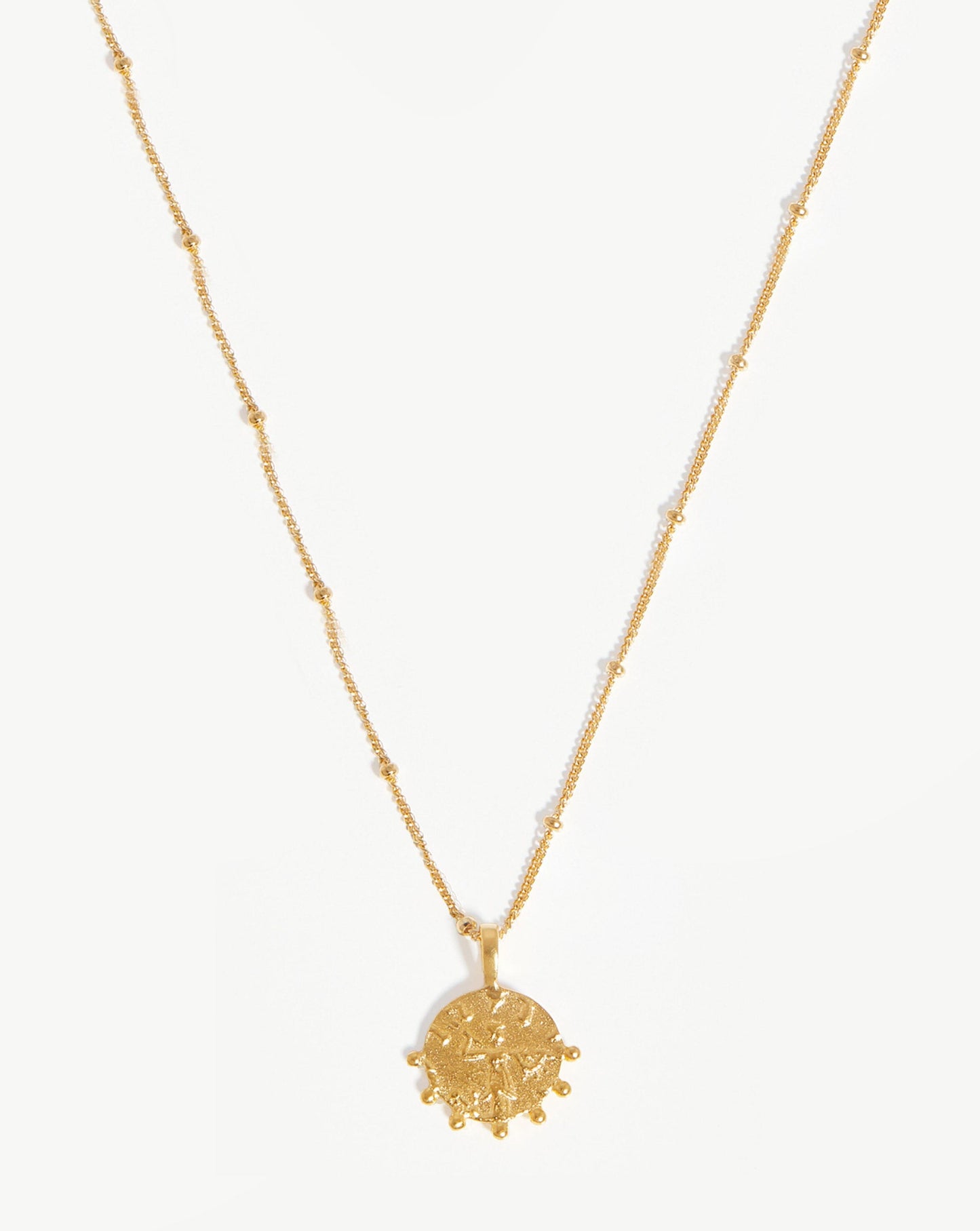 Lucy Williams Beaded Coin Necklace | 18ct Gold Plated Vermeil Necklaces Missoma 