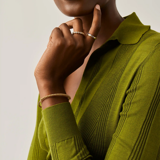 Lucy Williams Beaded Cuff | 18k Gold Plated Bracelets Missoma 