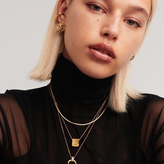 Lucy Williams Byzantine Square Coin Pendant Necklace | 18ct Gold Plated Vermeil Necklaces Missoma 