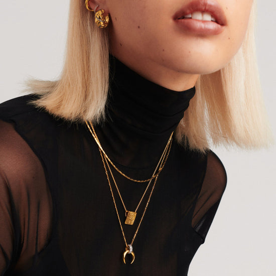 Lucy Williams Byzantine Square Coin Pendant Necklace | 18ct Gold Plated Vermeil Necklaces Missoma 