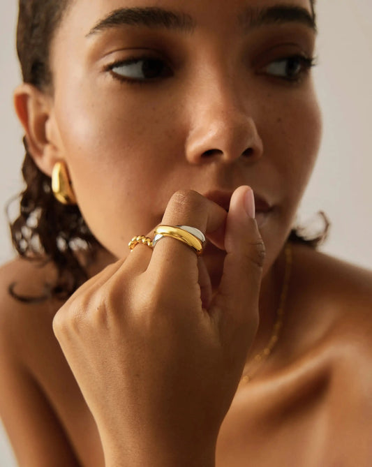 Lucy Williams Chunky Entwine Ring | Mixed Metal Rings Missoma 