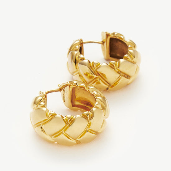 Lucy Williams Chunky Waffle Hoop Earrings Earrings Missoma 
