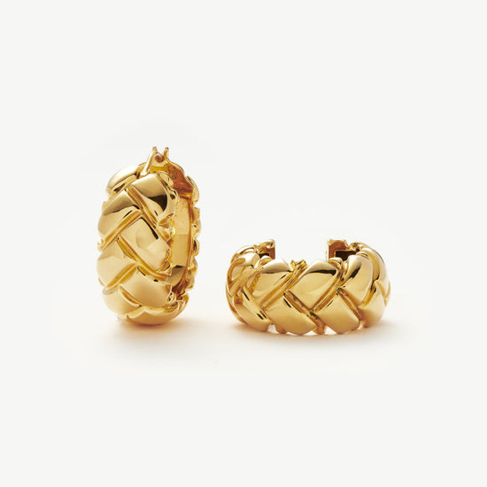 Lucy Williams Chunky Waffle Hoop Earrings Earrings Missoma 
