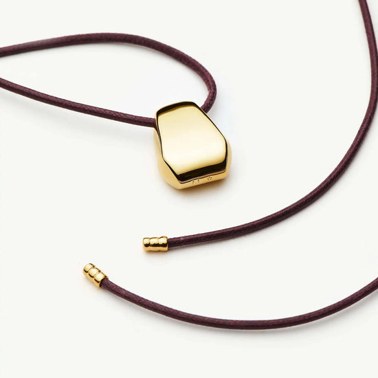 Lucy Williams Engravable Arco Cord Necklace | 18k Gold Plated Necklaces Missoma 