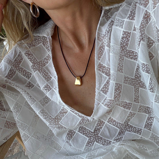 Lucy Williams Engravable Arco Cord Necklace | 18k Gold Plated Necklaces Missoma 