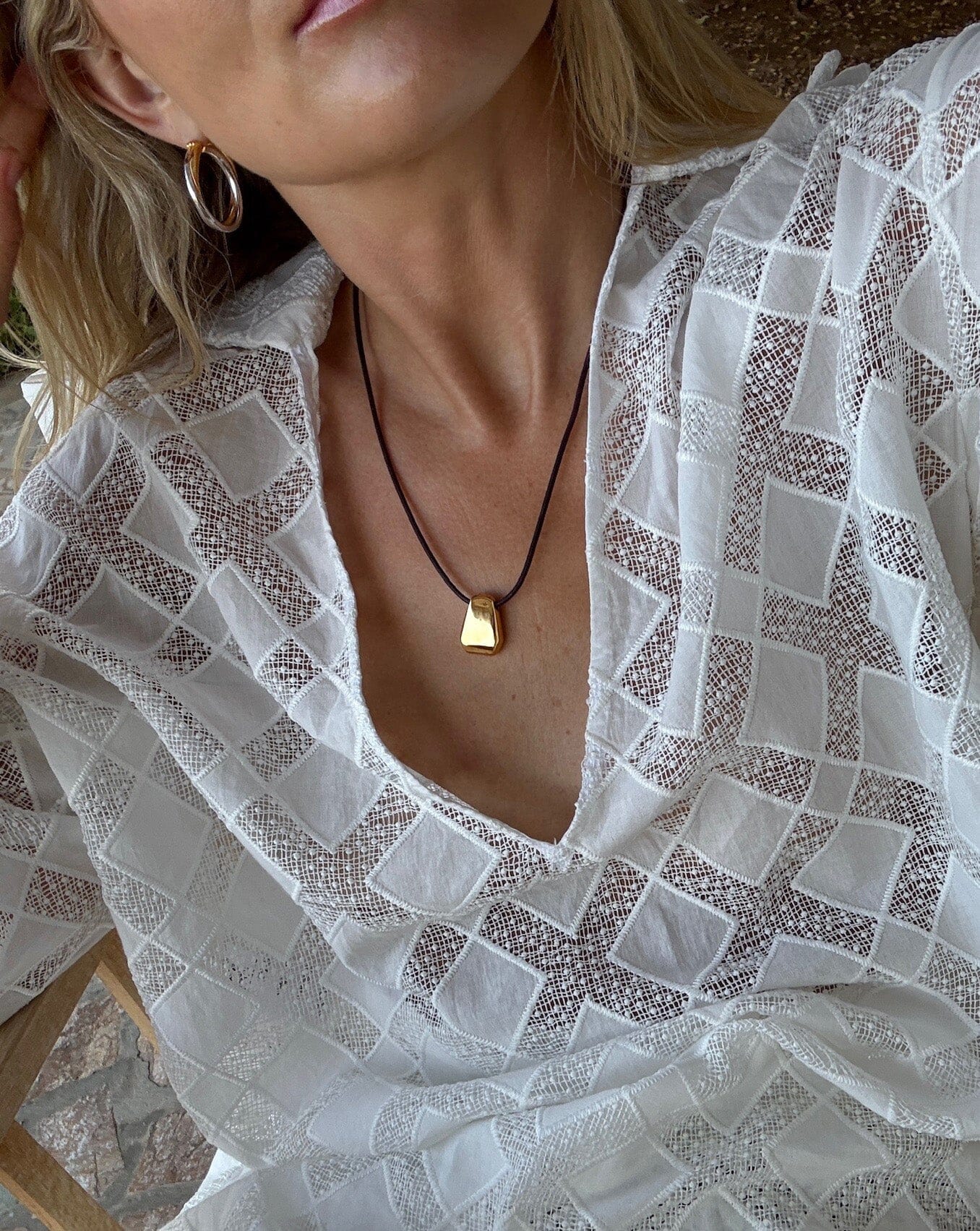 Lucy Williams Engravable Arco Cord Necklace | 18k Gold Plated Necklaces Missoma 