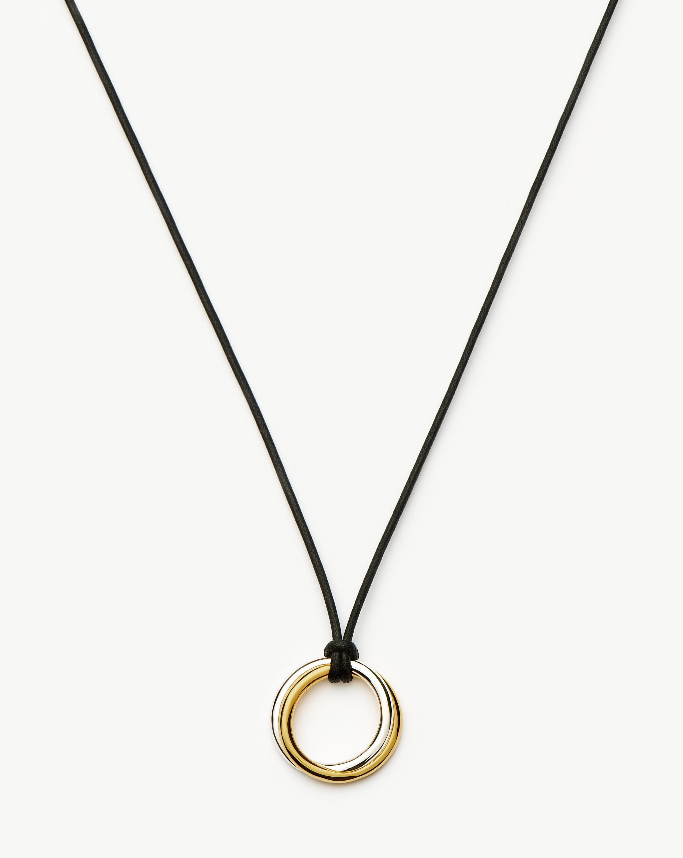 Lucy Williams Entwine Pendant Cord Necklace | Mixed Metal Necklace Missoma 