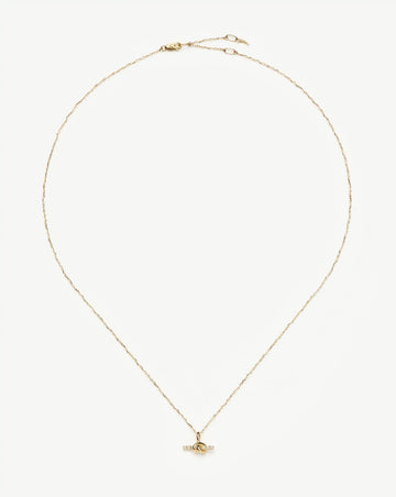 Lucy Williams Fine Diamond T-Bar Pendant Necklace | 14k Solid Gold Necklaces Missoma 