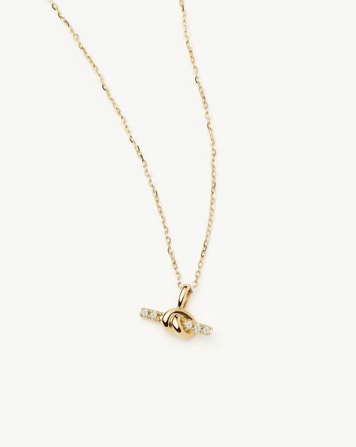 Lucy Williams Fine Diamond T-Bar Pendant Necklace | 14k Yellow Gold Necklaces Missoma 