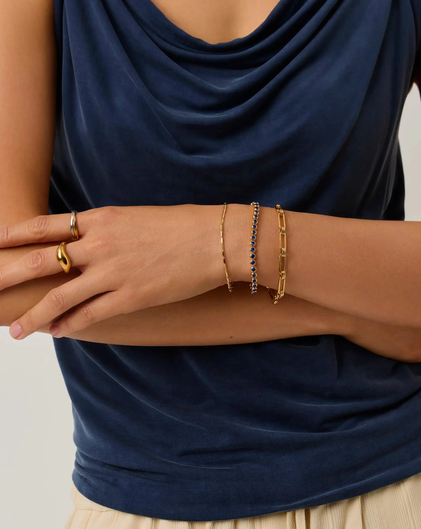 Lucy Williams Horizon Link Chain Bracelet | 18k Gold Vermeil Bracelets Missoma 