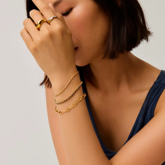 Lucy Williams Horizon Link Chain Bracelet | 18k Gold Vermeil Bracelets Missoma 