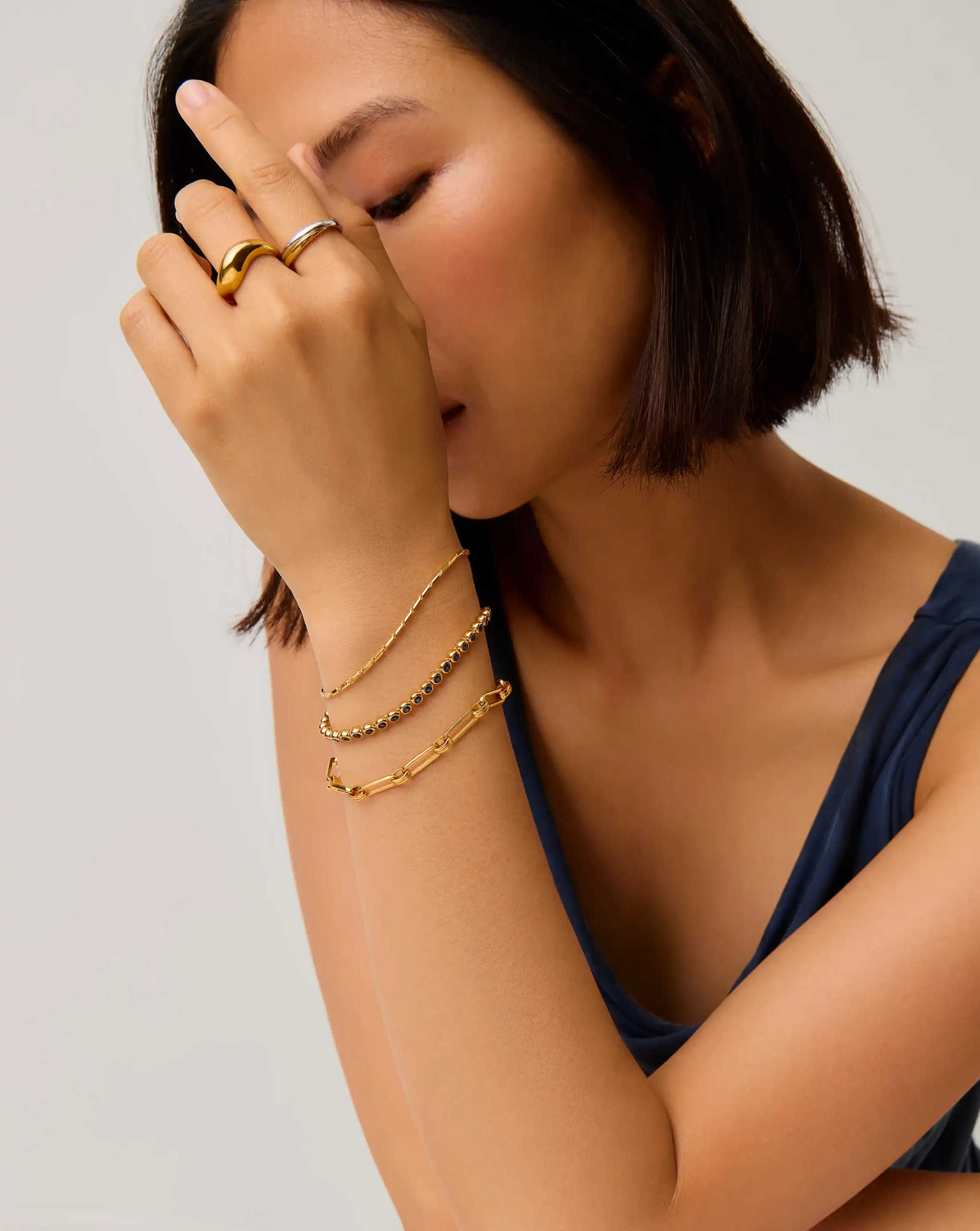 Lucy Williams Horizon Link Chain Bracelet | 18k Gold Vermeil Bracelets Missoma 