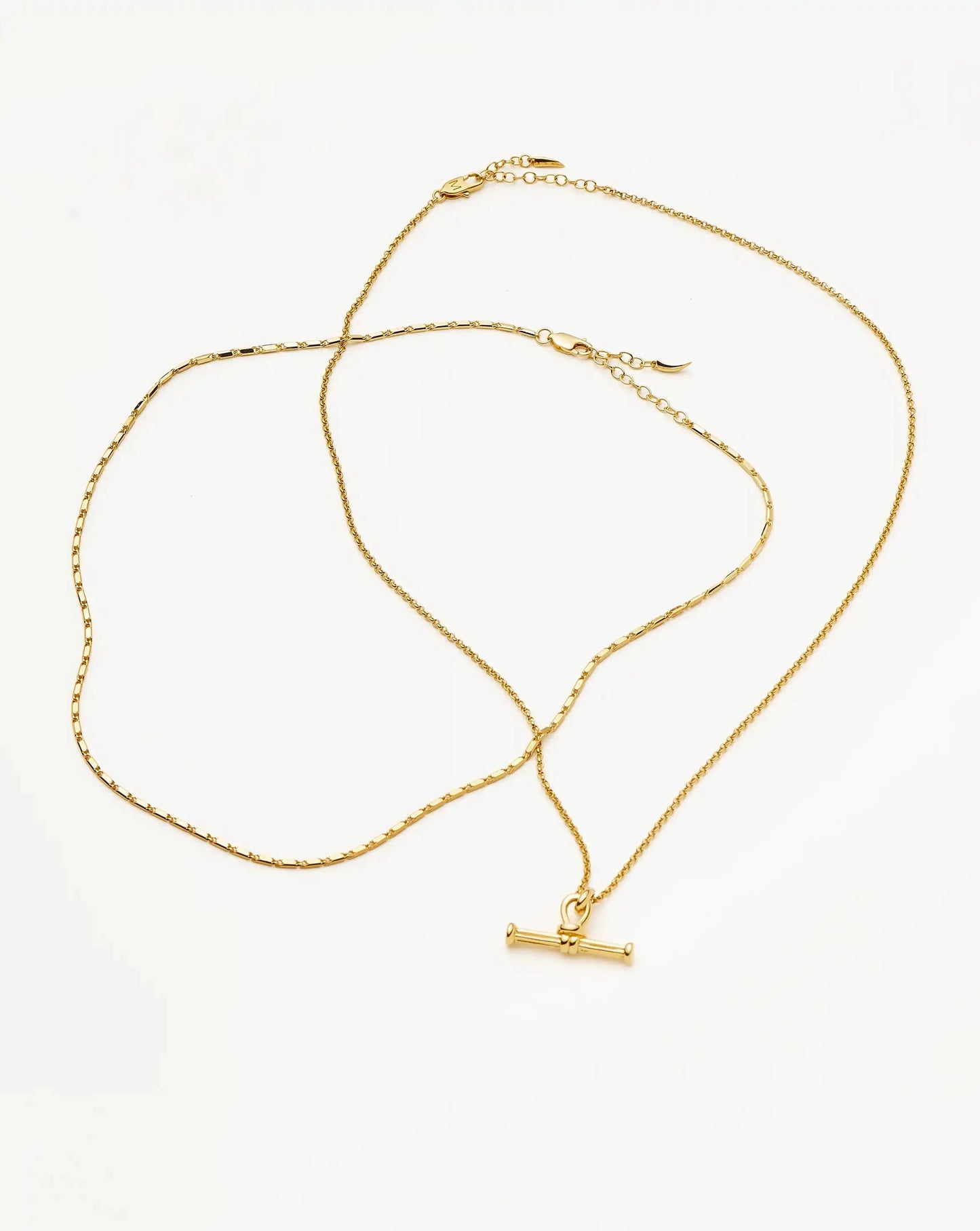 Lucy Williams Horizon & Ridge T-Bar Necklace Set | 18k Gold Plated/18k Gold Vermeil Necklaces Missoma 