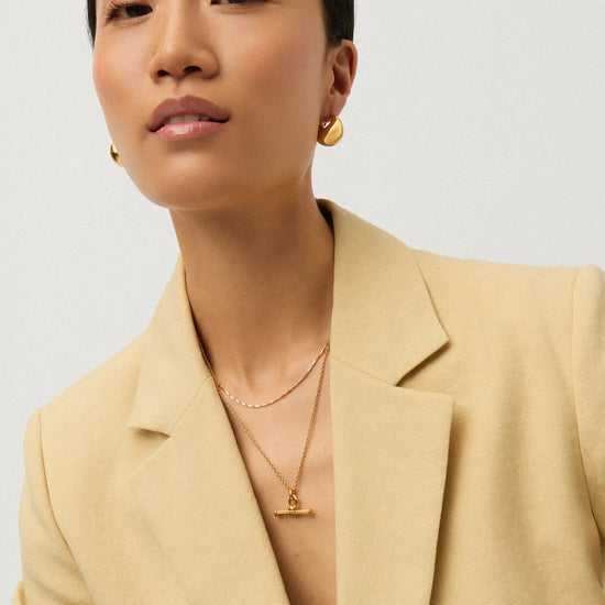 Lucy Williams Horizon & Ridge T-Bar Necklace Set | 18k Gold Plated/18k Gold Vermeil Necklaces Missoma 