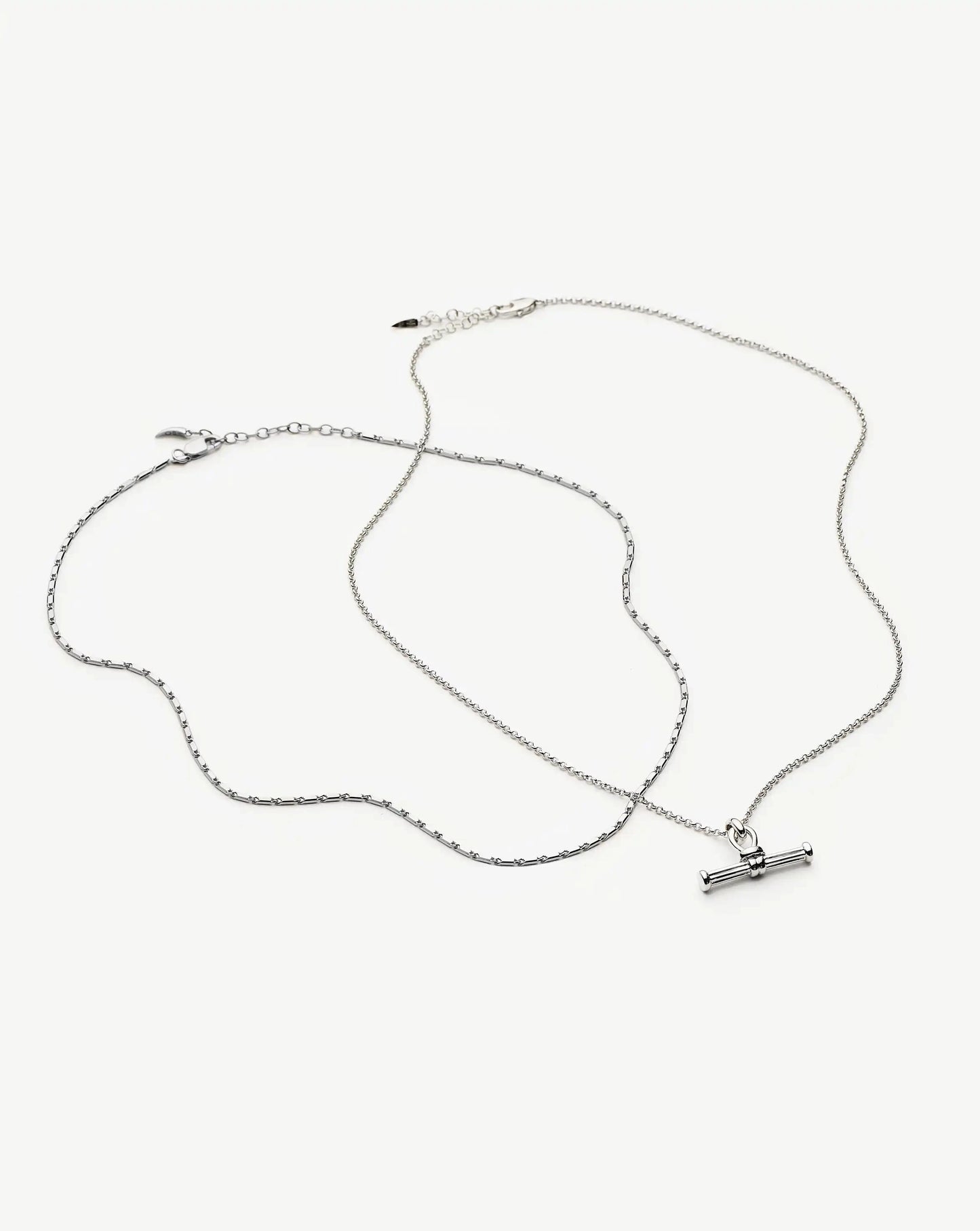 Lucy Williams Horizon & Ridge T-bar Necklace Set | Sterling Silver Layering Sets Missoma 