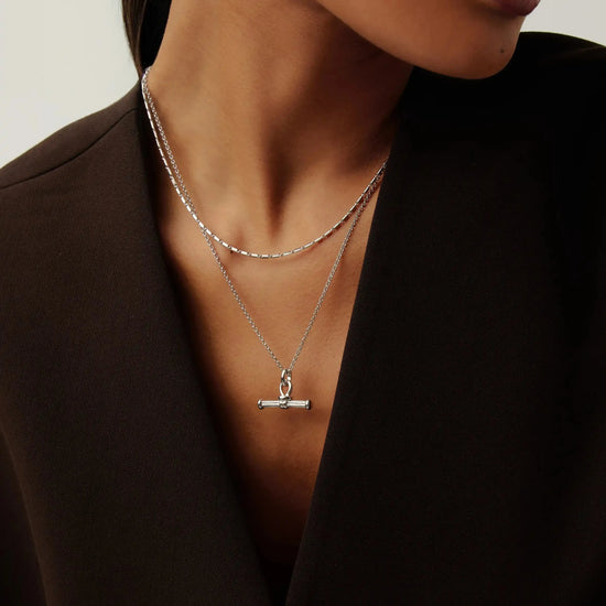 Lucy Williams Horizon & Ridge T-bar Necklace Set | Sterling Silver Layering Sets Missoma 