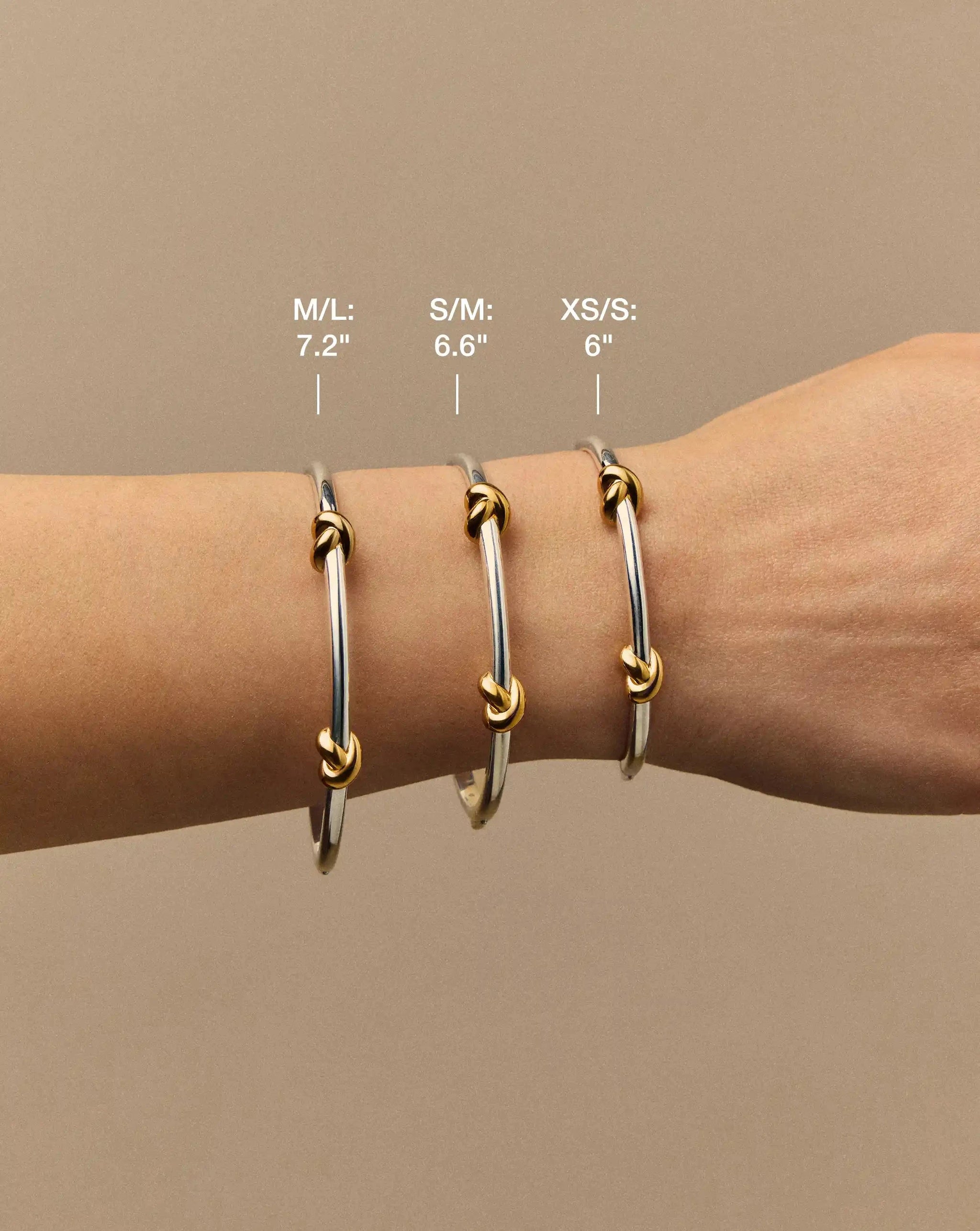 Lucy Williams Knot Hinged Bangle | Mixed Metal Bracelets Missoma 