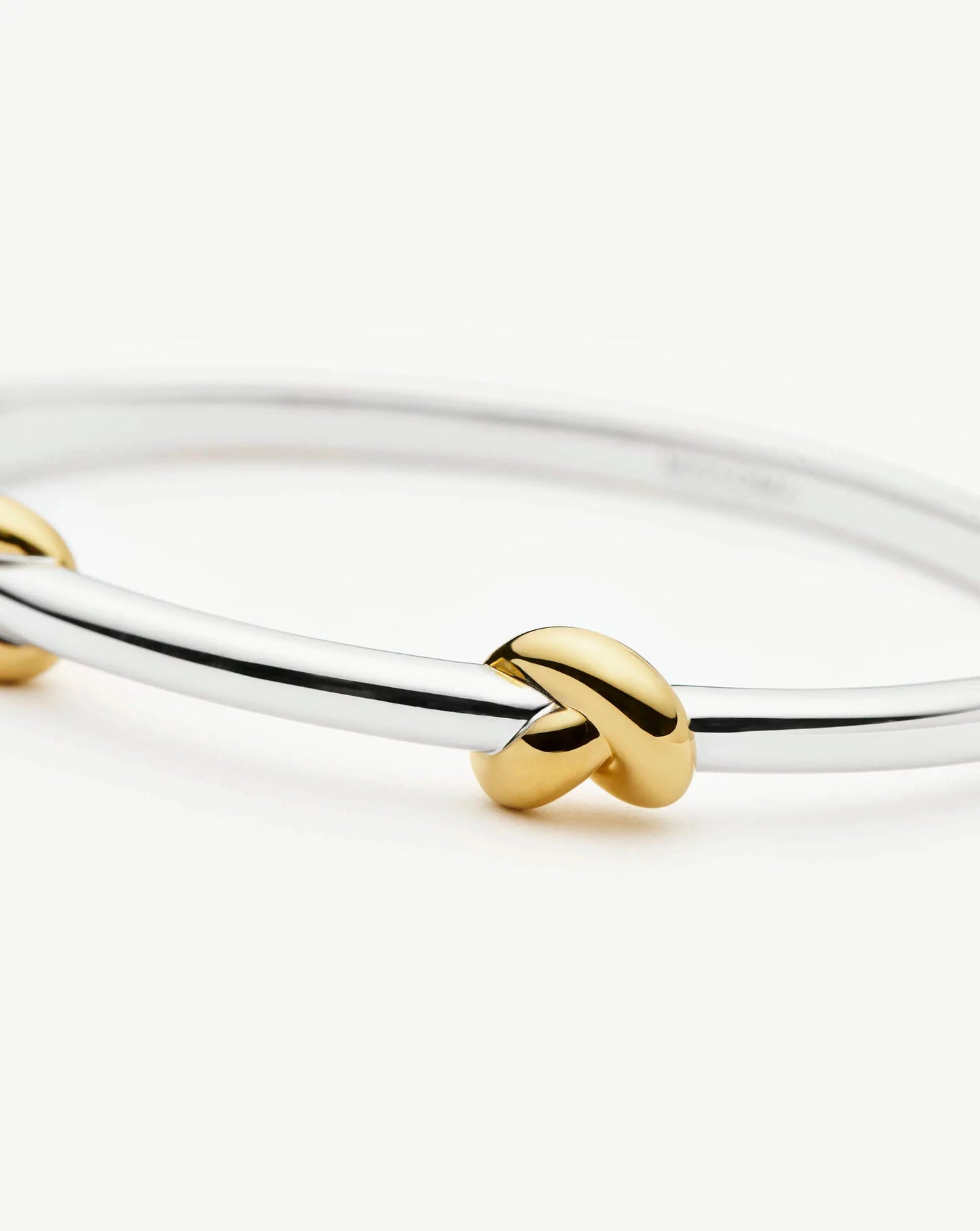 Lucy Williams Knot Hinged Bangle | Mixed Metal Bracelets Missoma 