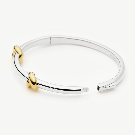 Lucy Williams Knot Hinged Bangle | Mixed Metal Bracelets Missoma 