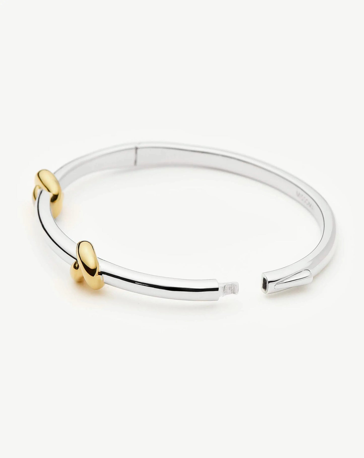 Lucy Williams Knot Hinged Bangle | Mixed Metal Bracelets Missoma 