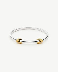 Lucy Williams Knot Hinged Bangle | Mixed Metal Bracelets Missoma 