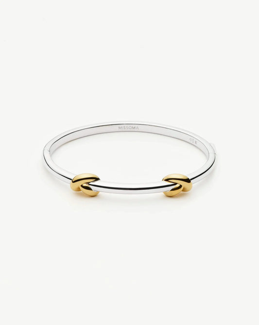 Lucy Williams Knot Hinged Bangle | Mixed Metal Bracelets Missoma 