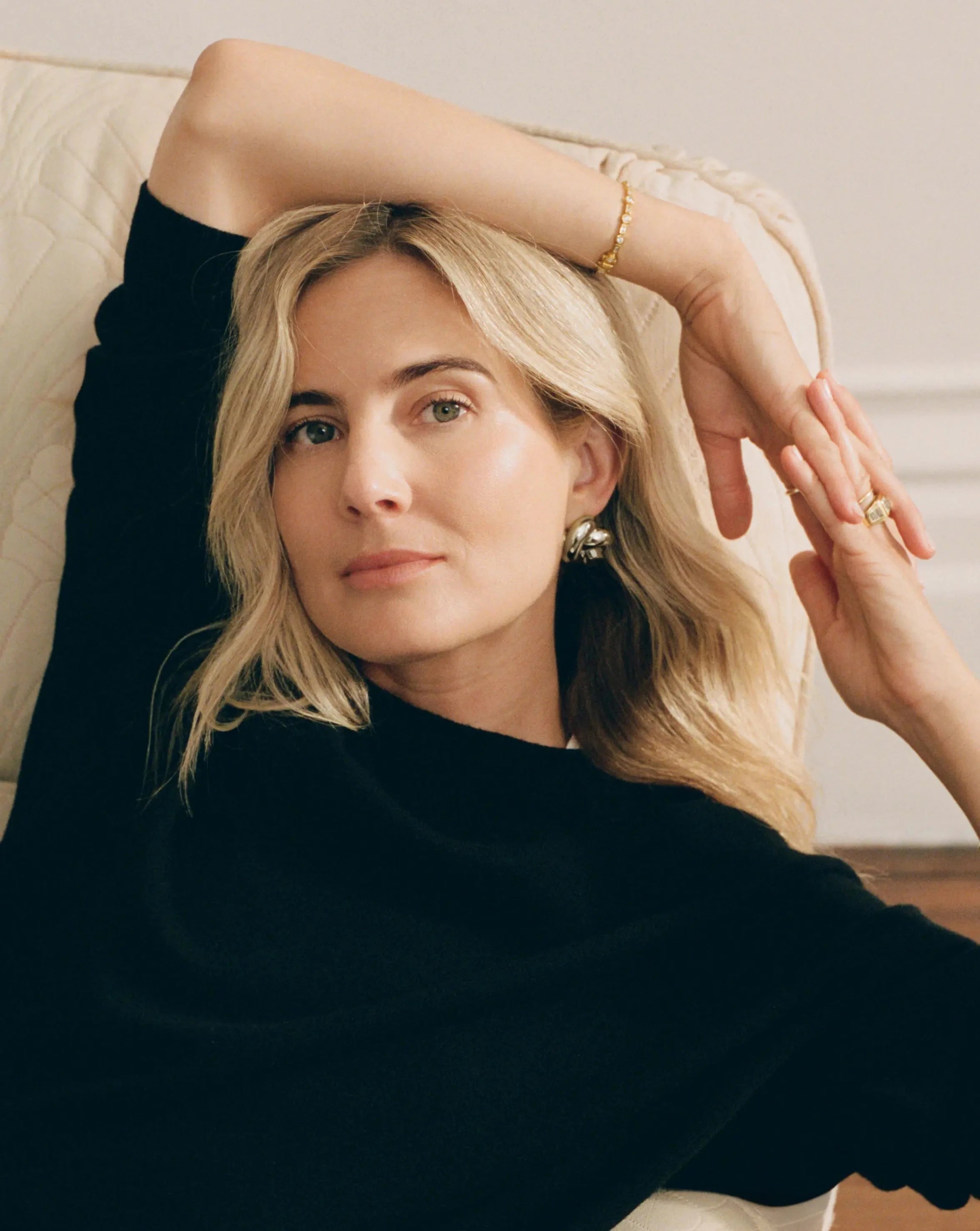 Lucy Williams Knot Oversized Stud Earrings | Silver Plated Earrings Missoma 