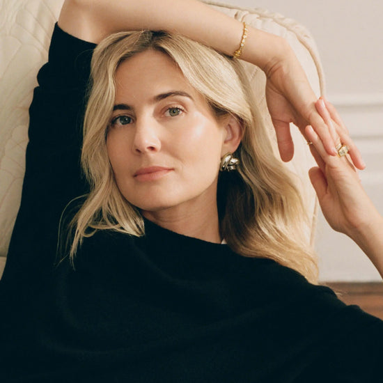 Lucy Williams Knot Oversized Stud Earrings | Silver Plated Earrings Missoma 