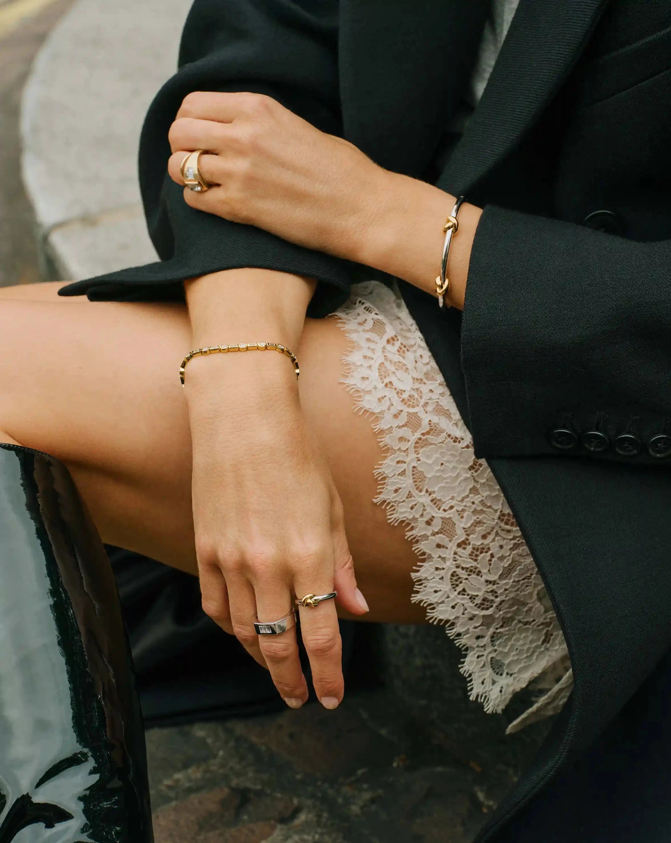 Lucy Williams Knot Stacking Ring | Mixed Metal Rings Missoma 